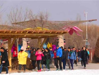 開門大吉 | 大年初一，銀川鳴翠湖國家濕地公園已“燃爆”！